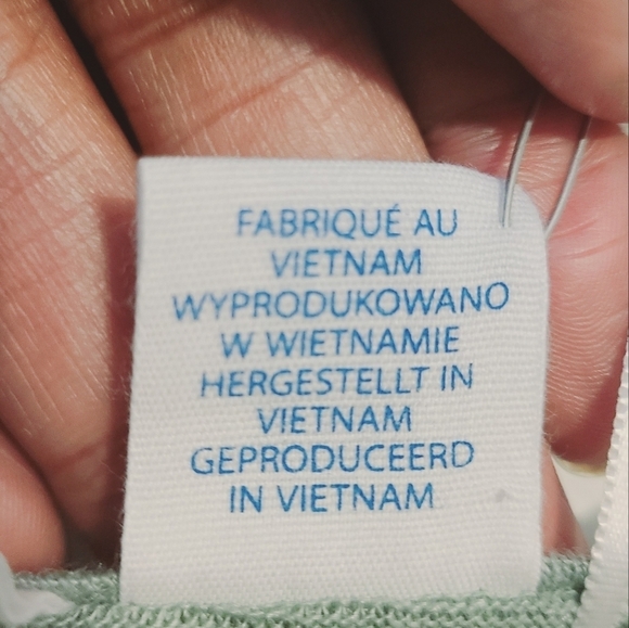 Sigrid Olsen | Women's Light Green Linen Short Sleeve Blouse (Size XL) - Picture 6 of 12